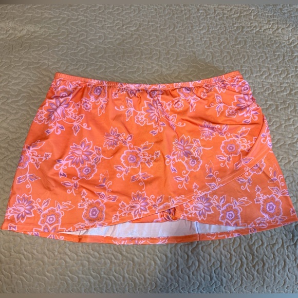 “CACIQUE” Faux Wrap Swim Skirt - Picture 3 of 11
